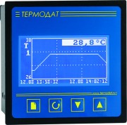 Термодат-16К5 - одноканальный ПИД-регулятор температуры и электронный самописец